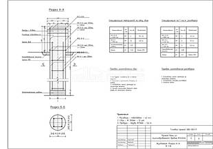 Фундамент. Разрез А-А