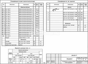 Спецификация и ведомость расхода стали на фундамент